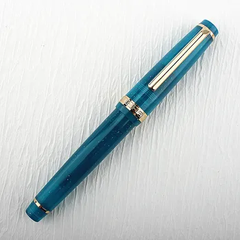 JINHAO 82 בעט נובע שקיפות עט ספין הזהב EF F M החוד עסקים במשרד ציוד לבית הספר דיו עטים התמונה