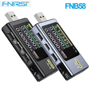FNIRSI-FNB58 FNB48P USB הבוחן מד הזרם מודד מסוג-C מהר תשלום זיהוי טריגר קיבולת מדידה מדידה אדווה התמונה
