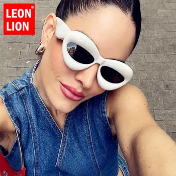 LeonLion 2023 מצחיק בציר משקפי שמש נשים Y2K מנופחים משקפיים נשים פאנק ורוד Lentes מותג יוקרה מסיבת Gafas דה סול Mujer התמונה