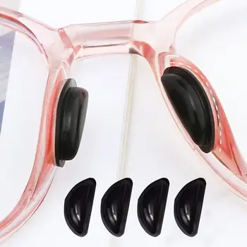 Mini 12 זוגות נייד דבק משקפיים כרית האף ללבוש עמידים סיליקון כרית האף מסוגנן עבור יוניסקס התמונה