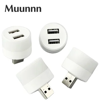 Muunnn USB מנורה קטנה מנורת לילה מחשב נייד כוח טעינה Mini הספר מנורות LED הגנה העין ריבוע אור קריאה התמונה