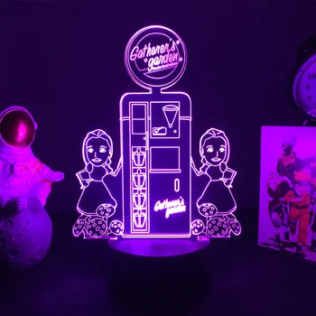 היורה המשחק BioShock Infinite 3D לילה אור אור לילדים קישוט חדר השינה מתנת יום הולדת LED מנורת הלילה התמונה